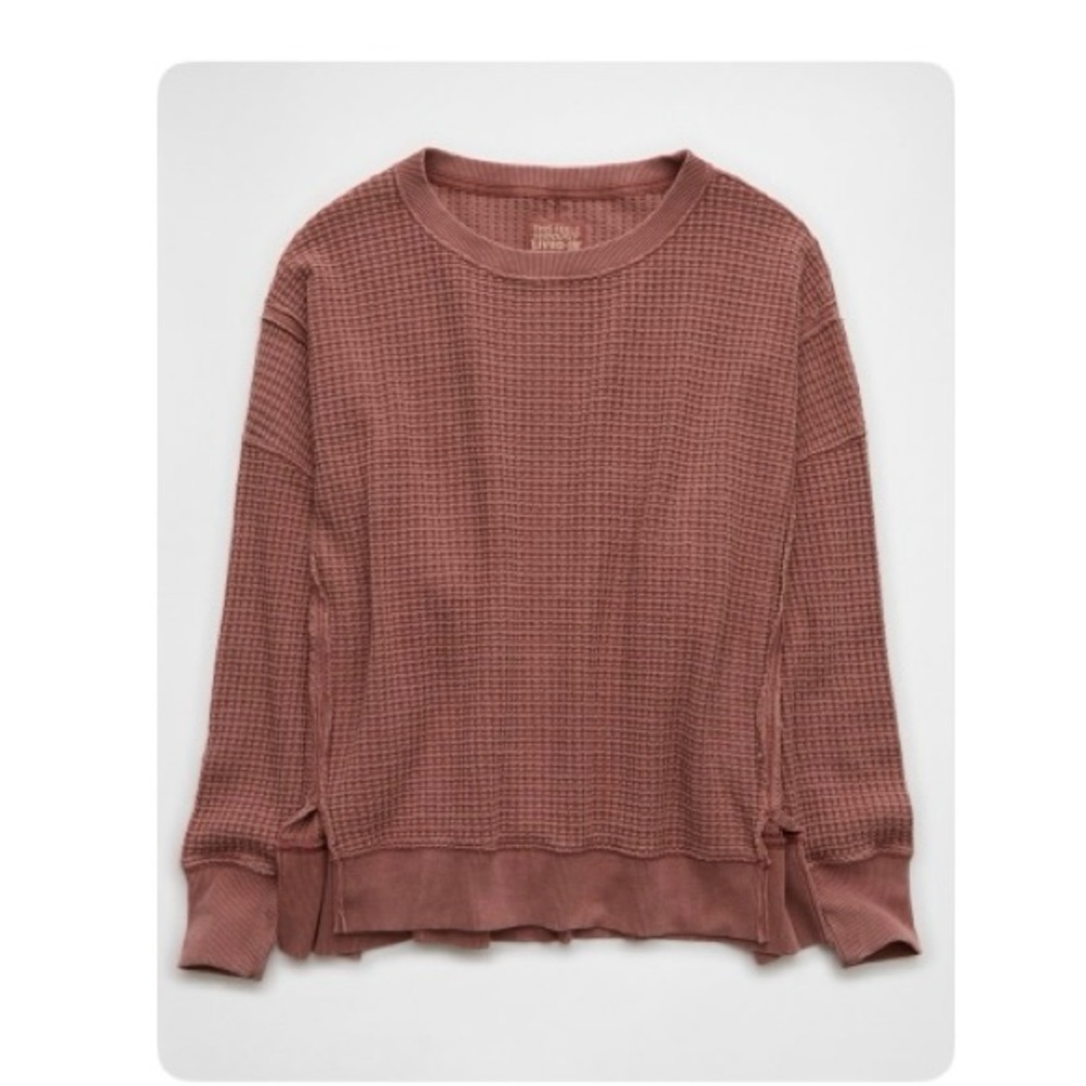 American Eagle Big Hug Waffle Sweatshirt